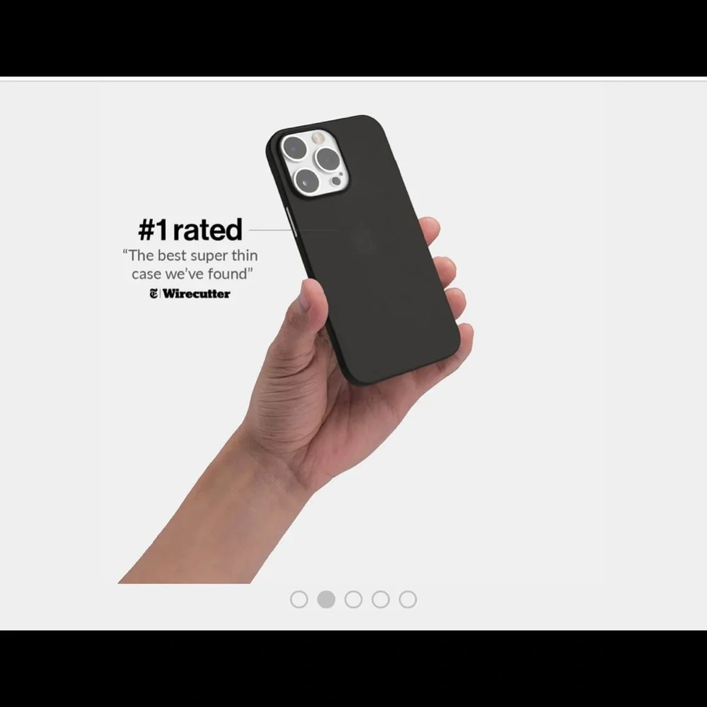 TOTALLEE IPHONE 13 PRO THIN FROSTED BLACK CASE